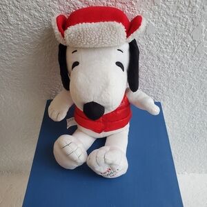 Macy's Red and White Plush Snoopy Collectable Plush